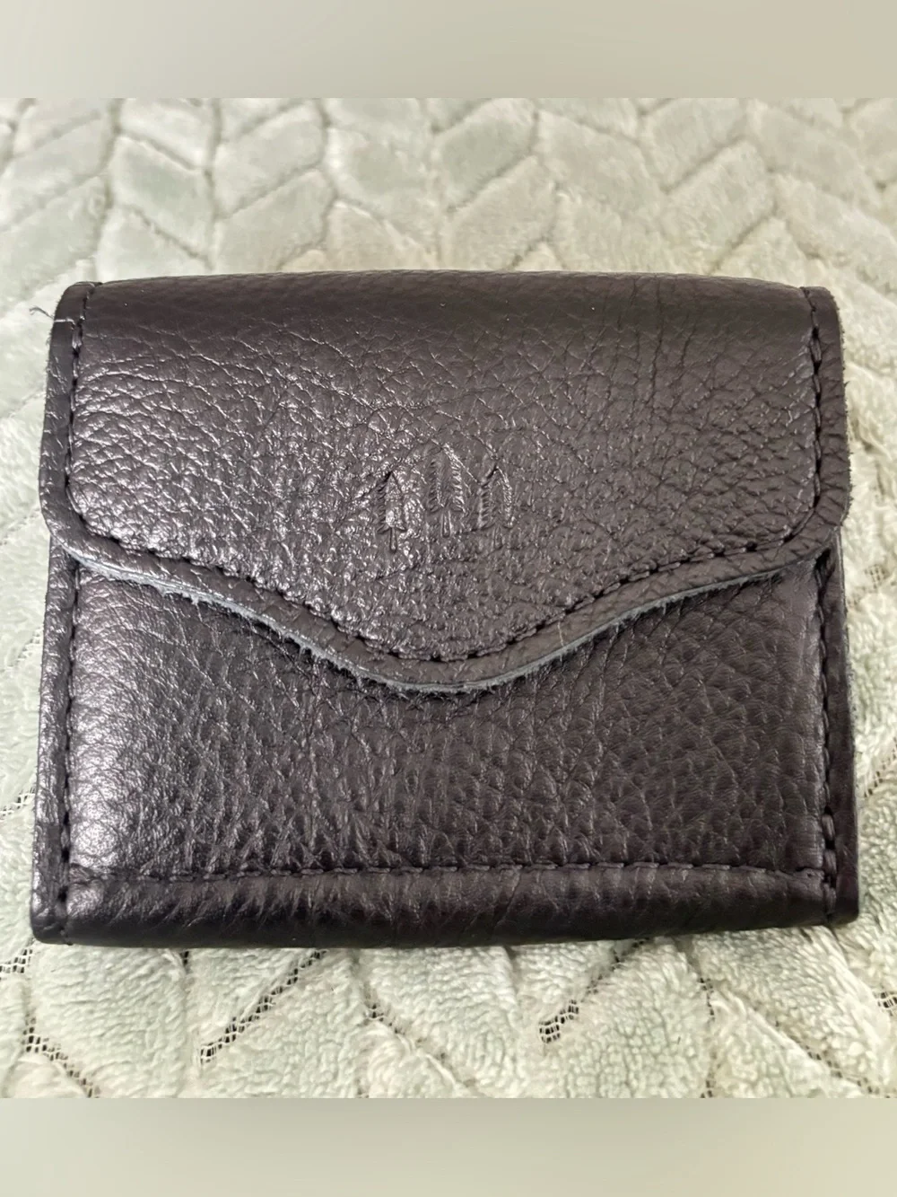 PLG SMALL BLACK PEBBLED LEATHER BOZEMAN WALLET